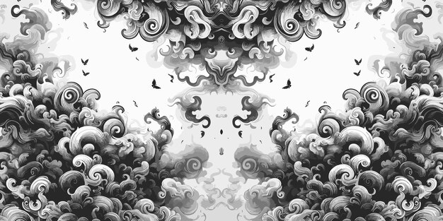 Abstract background with smoke Monochrome texture smoke Vector illustration