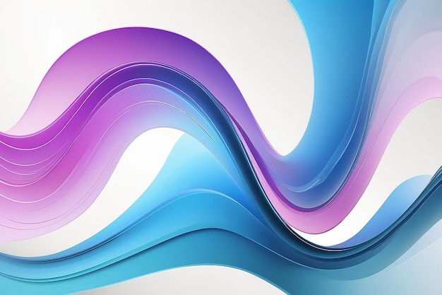 Abstract background with smooth flowing curves