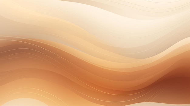 Abstract background with smooth lines in beige colors