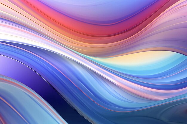 Abstract background with smooth lines in blue and pink colors