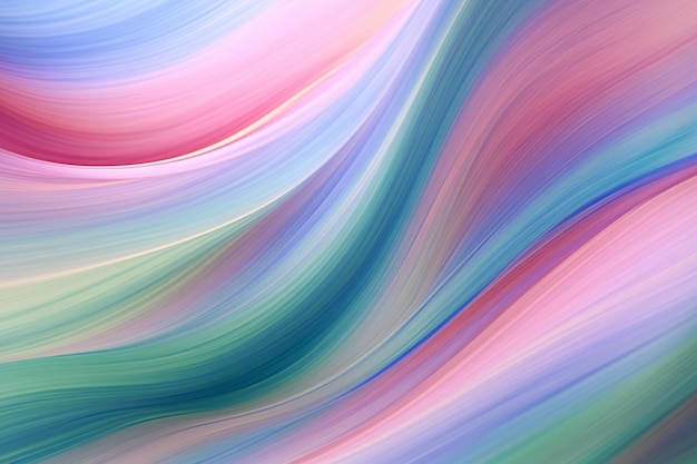 Abstract background with smooth lines in blue pink and green colors