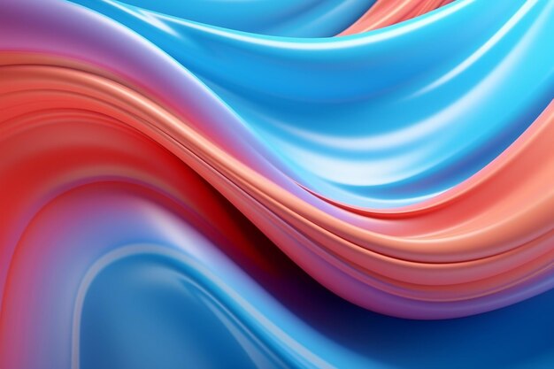 抽象的な背景は,青いピンクと紫の色で滑らかな線で Ai 生成