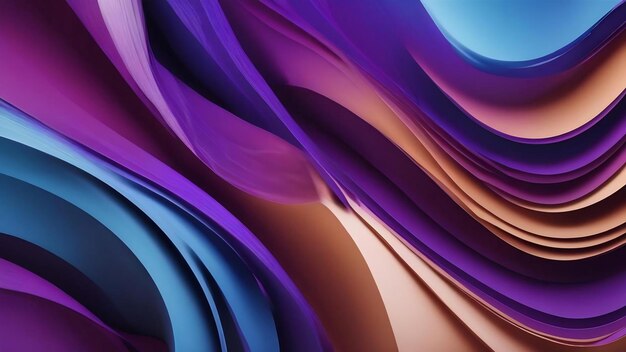 Abstract background with smooth lines in blue and purple colors