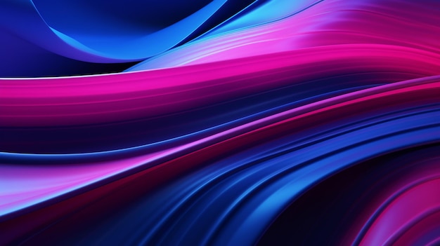 abstract background with smooth lines in blue purple and pink colors