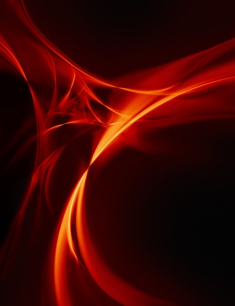 Photo abstract background with smooth lines of fire