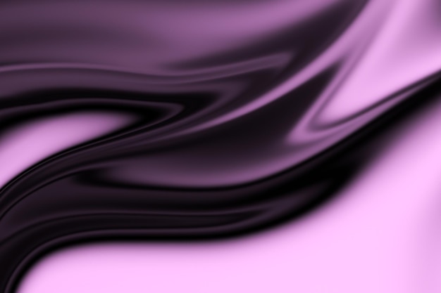 デザイン流体アート用のマゼンタと黒の色の滑らかな線を持つ抽象的な背景