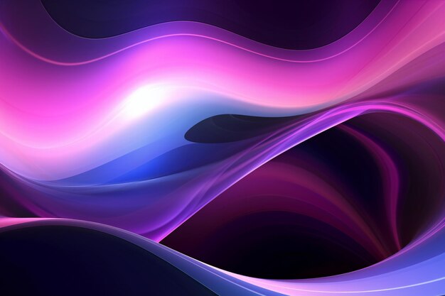 Abstract background with smooth lines in purple blue and pink colors