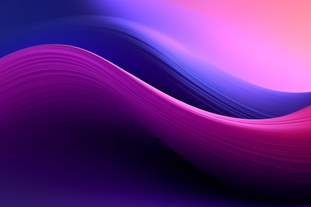 Foto sfondo astratto con linee lisce in colori viola e rosa immagine generata digitalmente