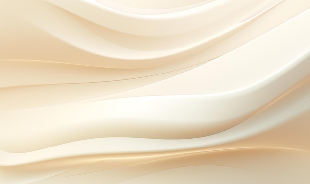 Abstract background with smooth lines and waves in beige and white colors