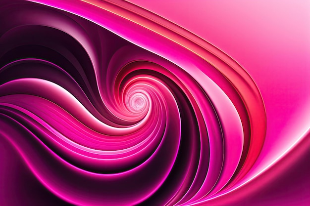 Abstract Background with Smooth Pink Wave