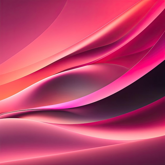 Abstract Background with Smooth Pink Wave