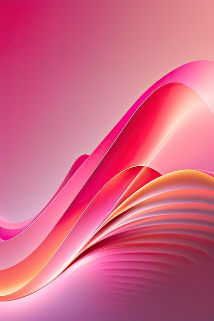 素朴なピンクの波の背景