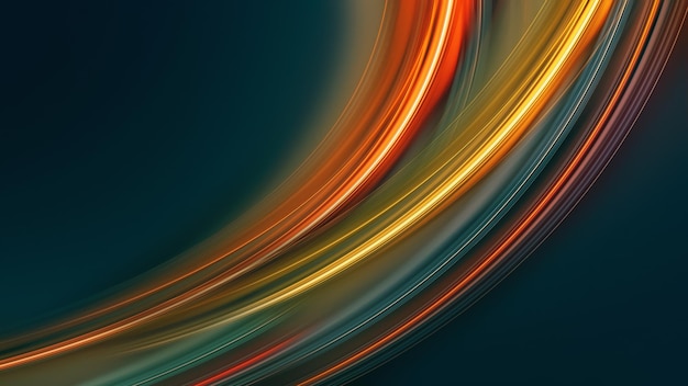 Abstract background with smooth rainbow waves