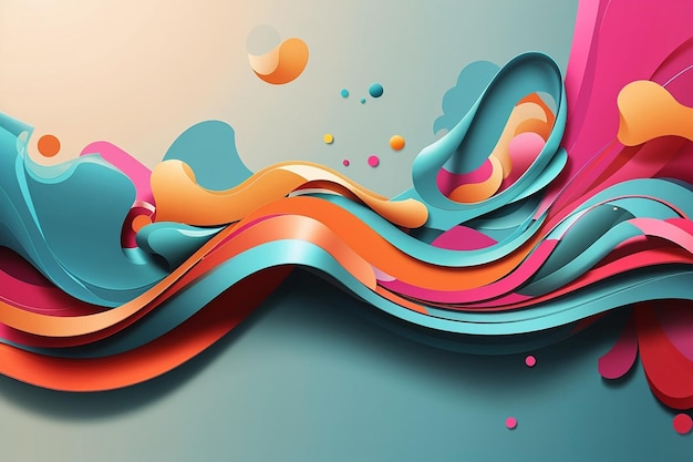 Abstract background with smooth shapes