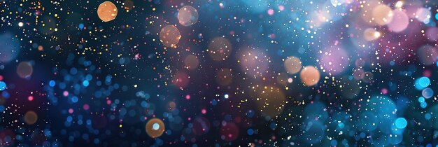 Abstract background with sparkly bokeh lights and stars