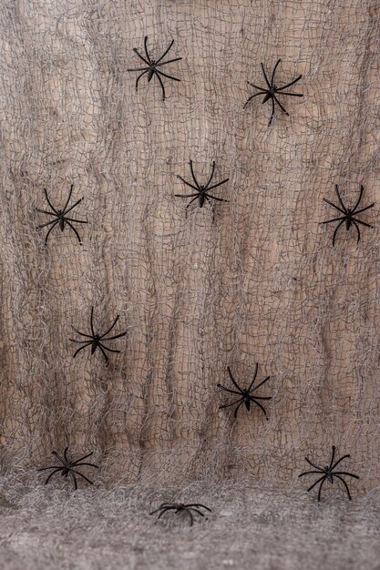 abstract background with spiders for halloween holiday