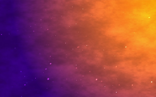 Abstract background with stars gadients colors on galaxy