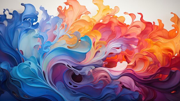 Abstract background with swirling lines and vibrant colors
