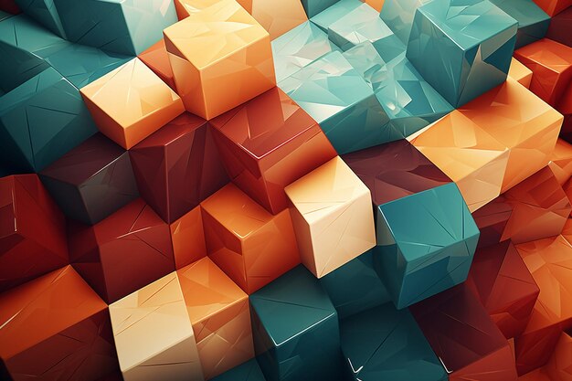 Abstract background with a variety of shapes and colors