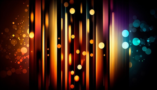 Abstract background with vertical lights Generative AI