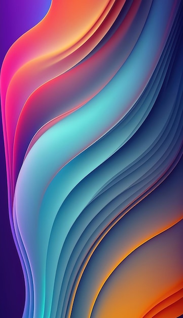 Abstract background with vibrant colorful lines Smartphone wallpaper