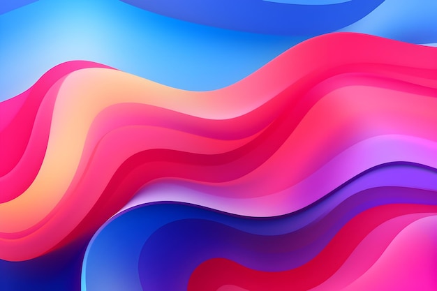 Abstract Background with Vibrant Shapes and Gradients