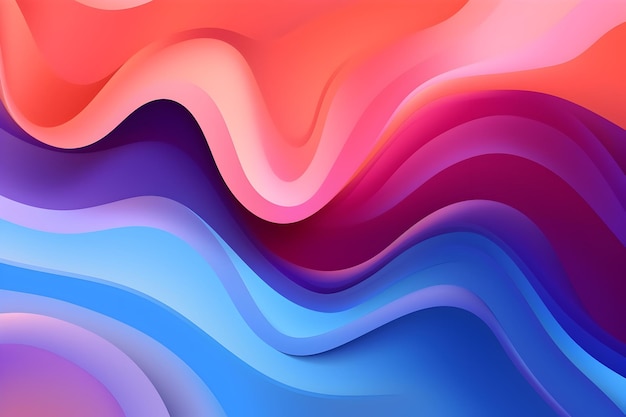 Abstract background with vibrant shapes and gradients