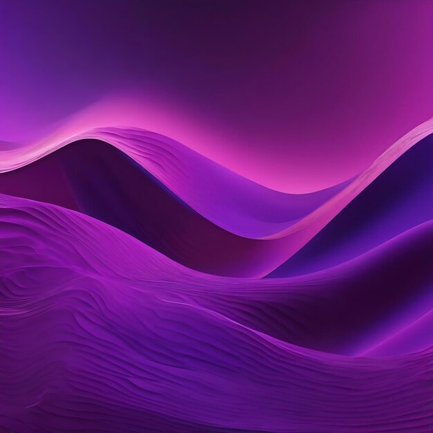 Abstract background with wavy lines in purple colors