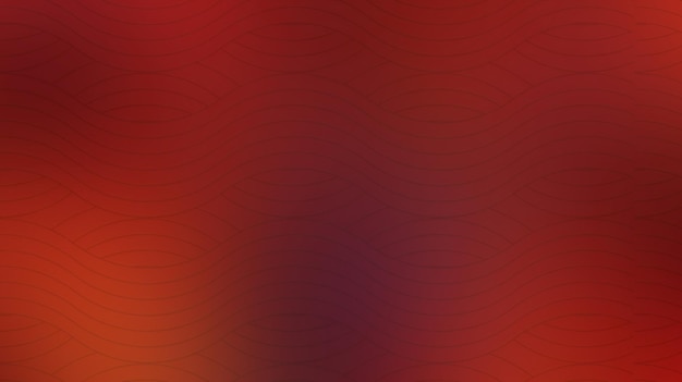 赤い色の波線と抽象的な背景