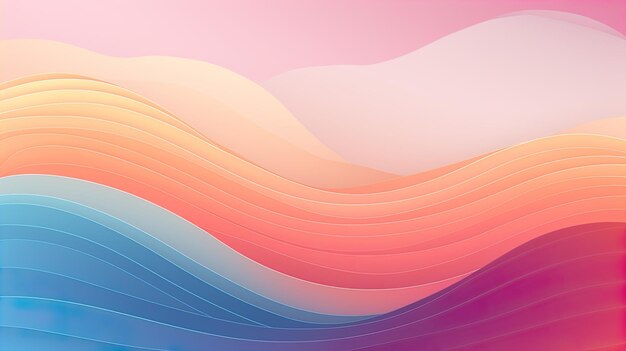 Photo abstract background with wavy lines vector illustration for your design generate ai