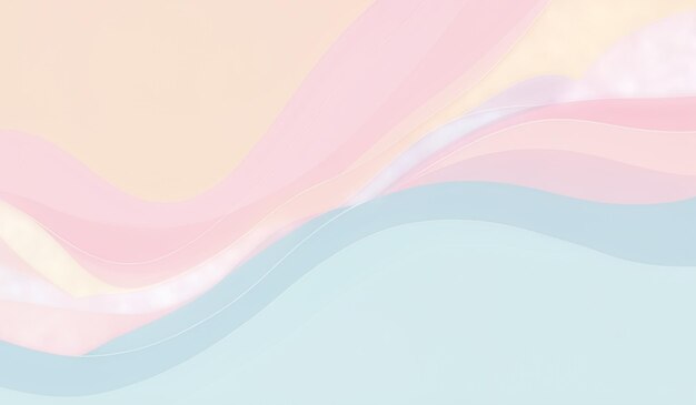 Photo abstract background with wavy pastel colors