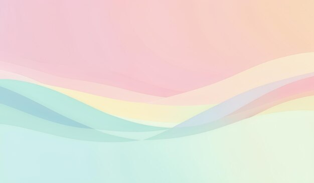 Photo abstract background with wavy pastel colors