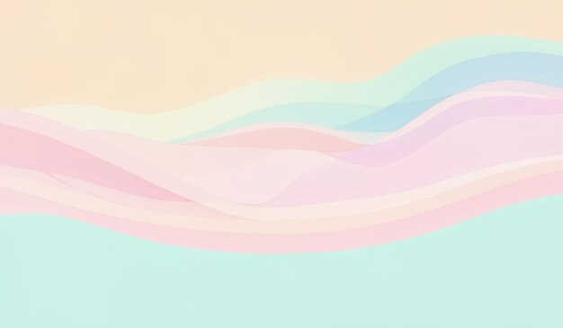 Photo abstract background with wavy pastel colors