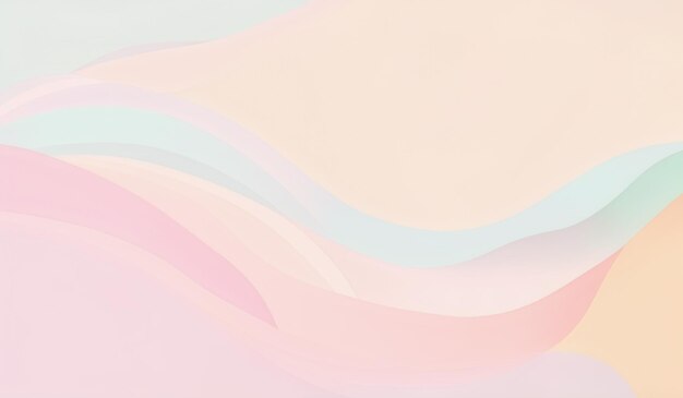 Photo abstract background with wavy pastel colors