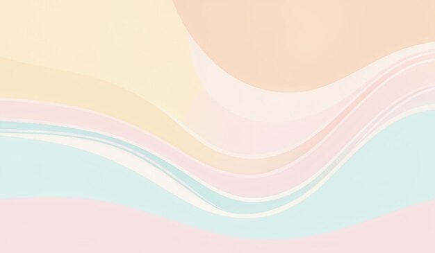 Photo abstract background with wavy pastel colors