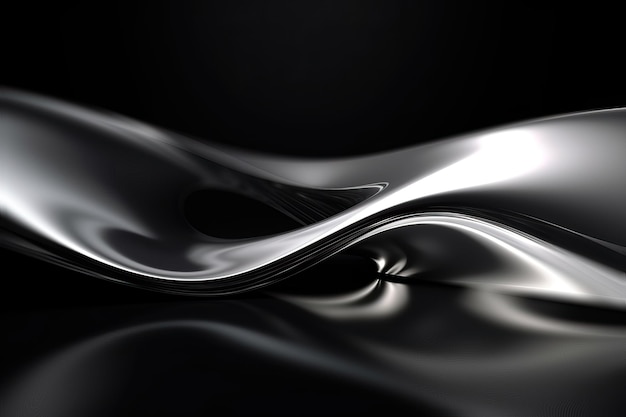 Photo abstract background with wavy shapes generative ai