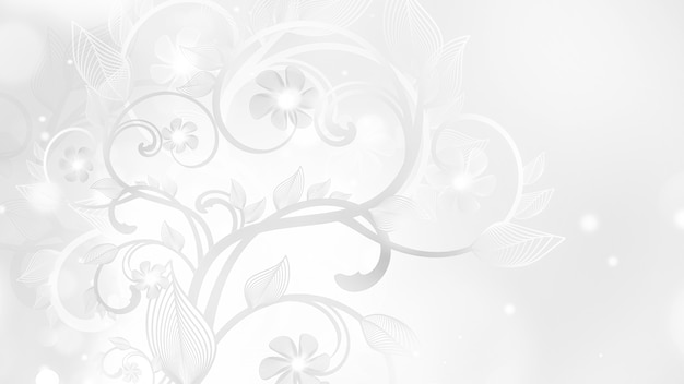 Monochrome 3d Dark Grey Floral Pattern Stock Illustration 1452903416   Shutterstock
