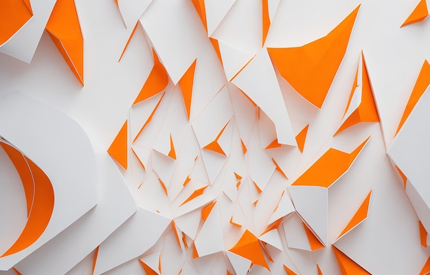 Abstract Background With White And Orange