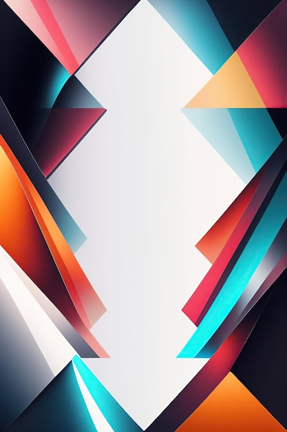 Abstract Background with White Triangles