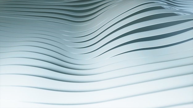 Abstract background with white wavy stripes.