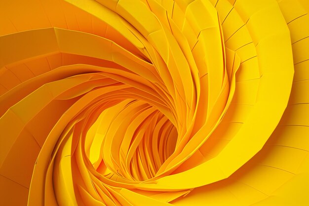 Photo abstract background with yellow and orange origami pattern