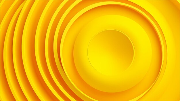 Foto sfondo astratto con cerchi tagliati su carta gialla disegno vettoriale per presentazioni aziendali