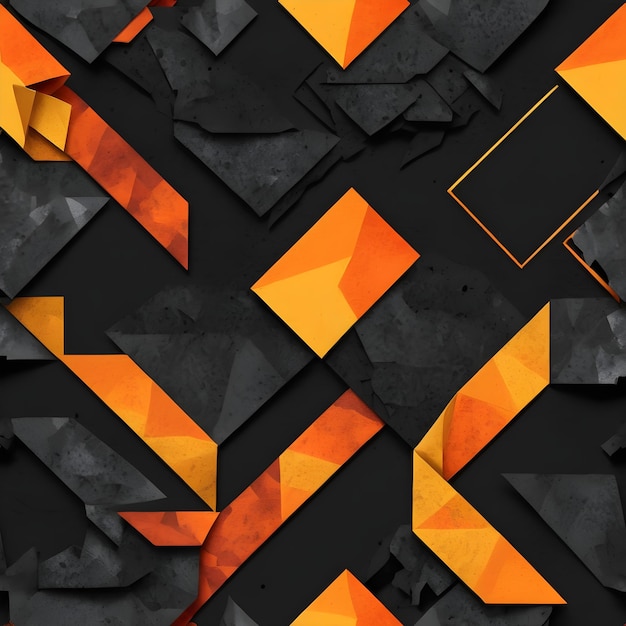 Abstract background yellow black shapes