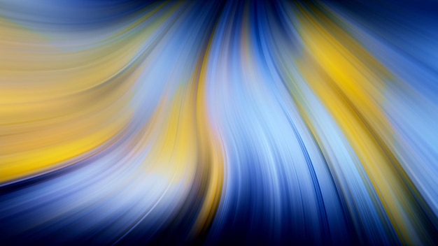 抽象的な背景黄青インクブラーモーション