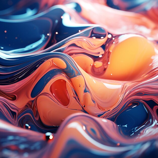 Photo an abstract backgroundfluid motion organic shapes