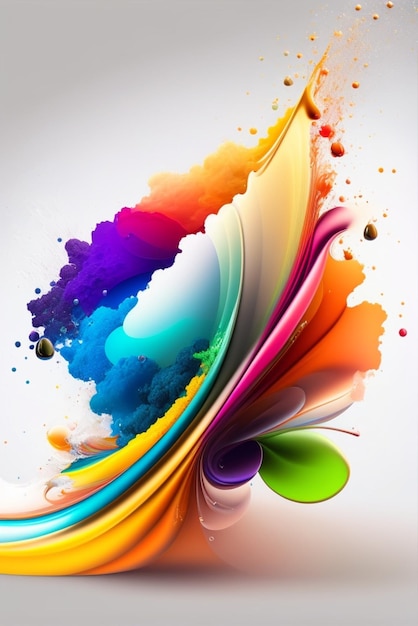 Abstract backgrounds of colorful rainbow colored smoke