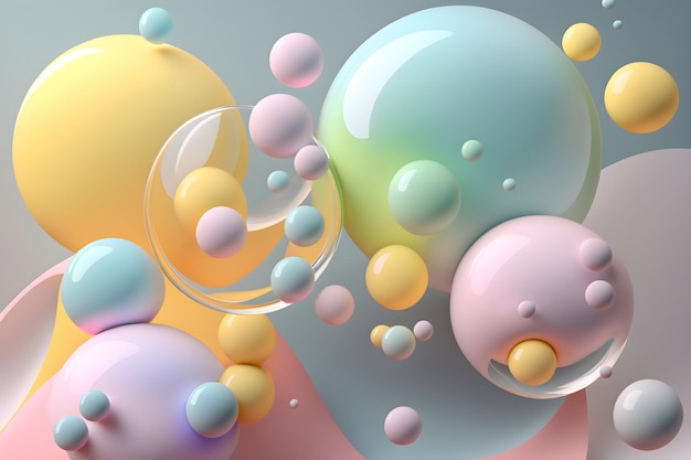 Abstract balls background