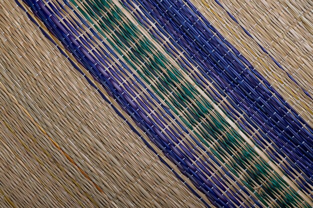 Abstract Bamboo mat texture background