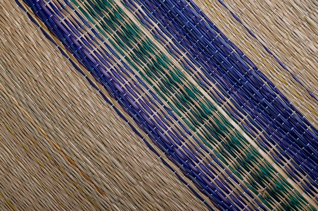 Abstract Bamboo mat textuur achtergrond