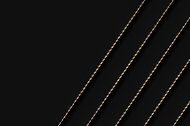 Abstract banner design template black with golden line and effect on dark background and texture